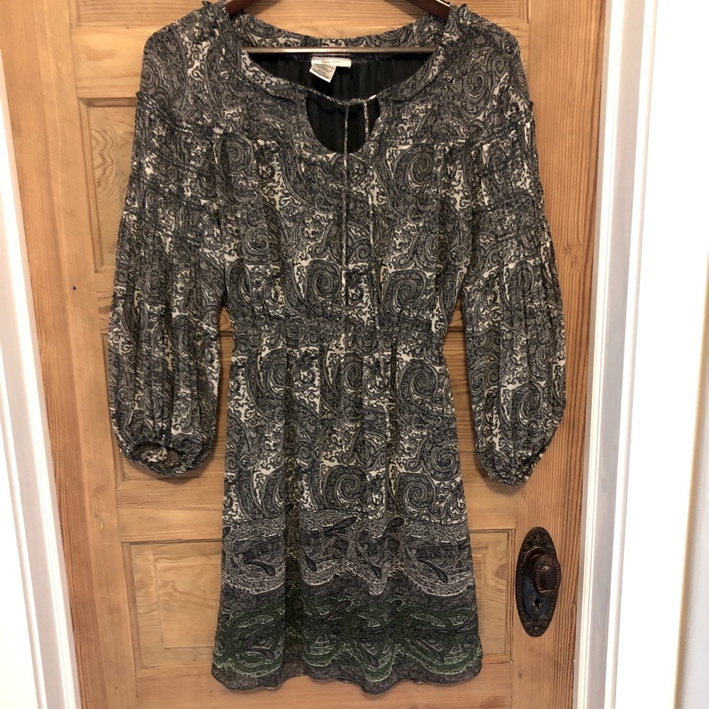 Black and White Paisley Dress